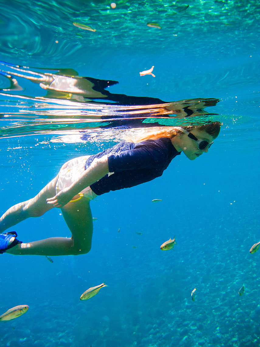 Swimming underwater at Balmorhea