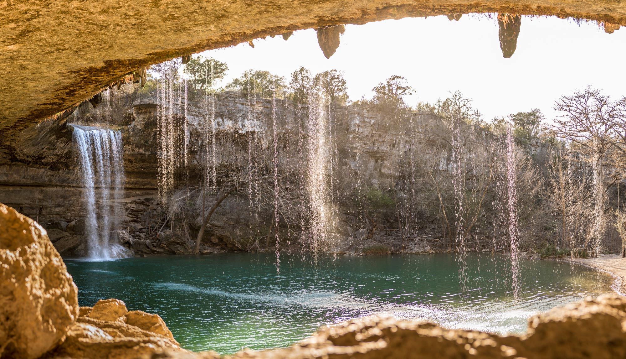 Hamilton Pool waterfall in Texas