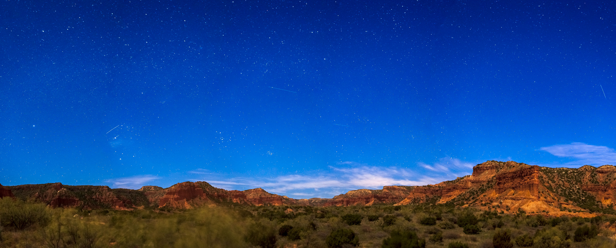 Stars over Caprock Canyons State Park, Texas