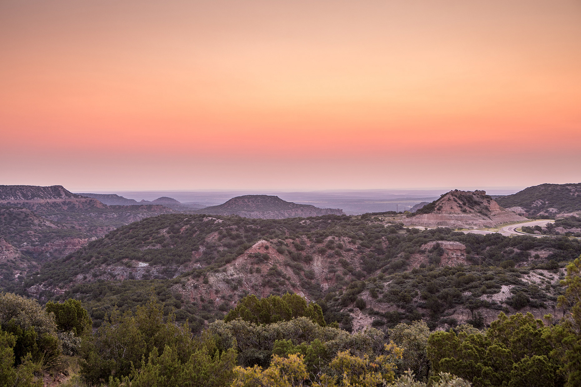 Dawn on Caprock Canyon State Park