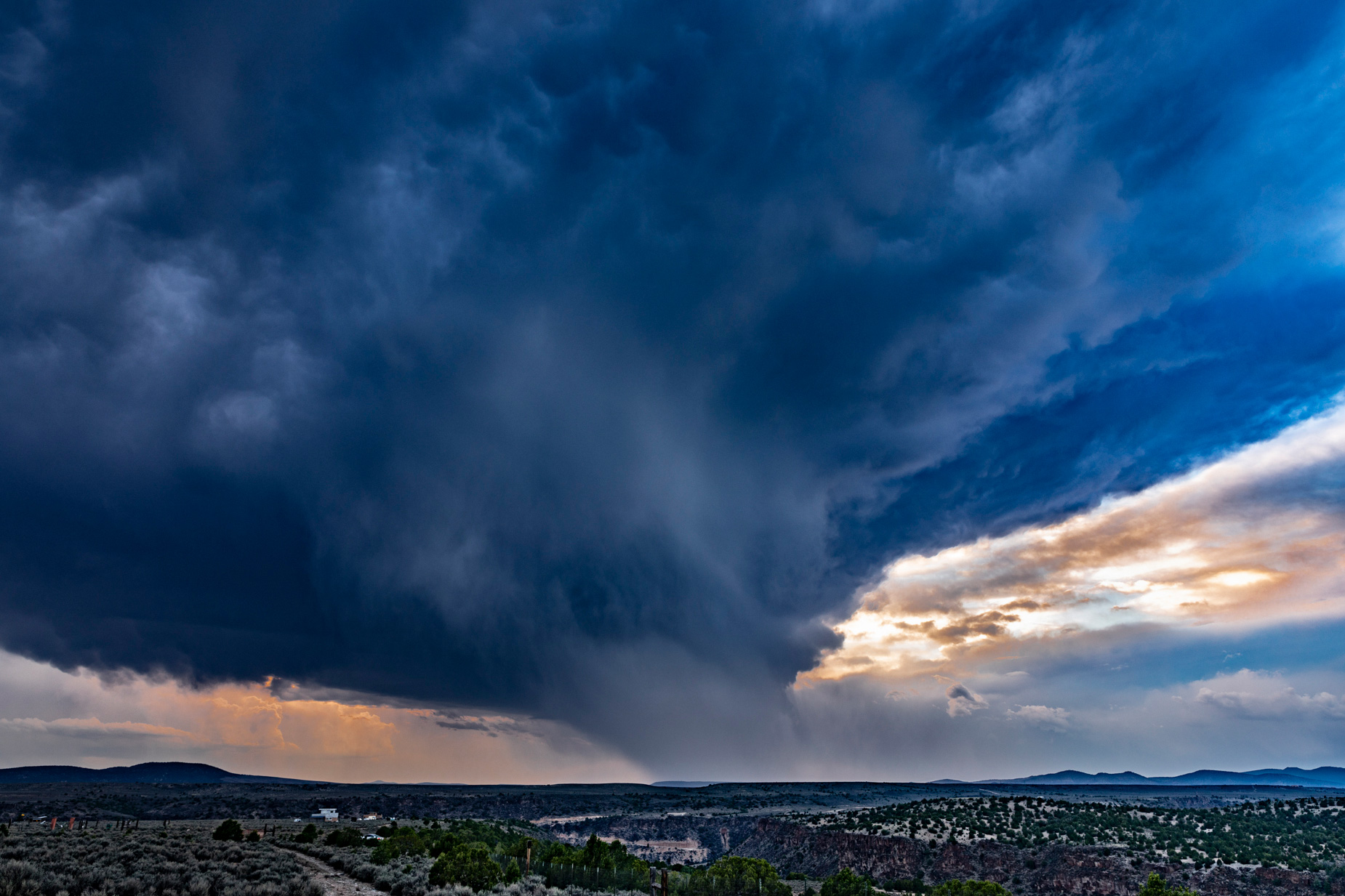 Dramatic weather in northern New Mexico